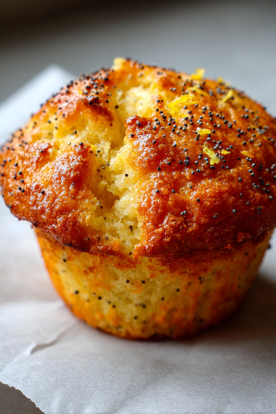 Low Carb Lemon Poppy Seed Muffins