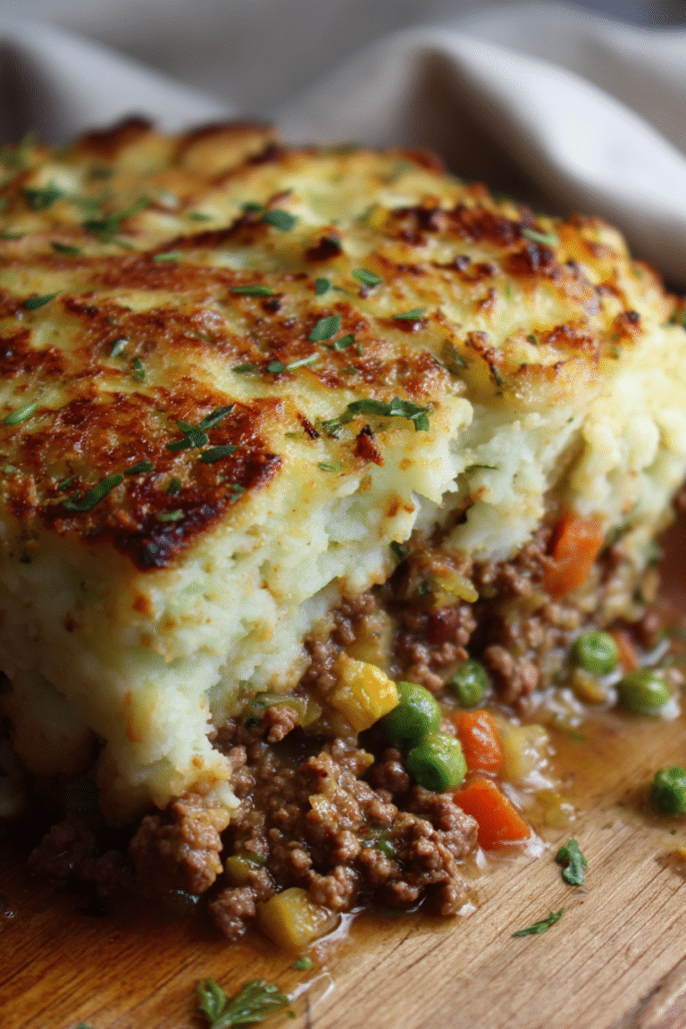 Low Carb Shepherd's Pie Cauliflower Mash