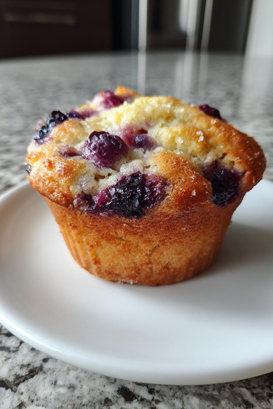 Low calorie lemon blueberry muffins