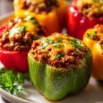 Low carb taco stuffed peppers
