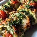 Low carb turkey pesto roll ups