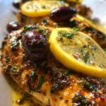 Mediterranean lemon olive chicken