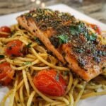 Pesto Salmon Pasta