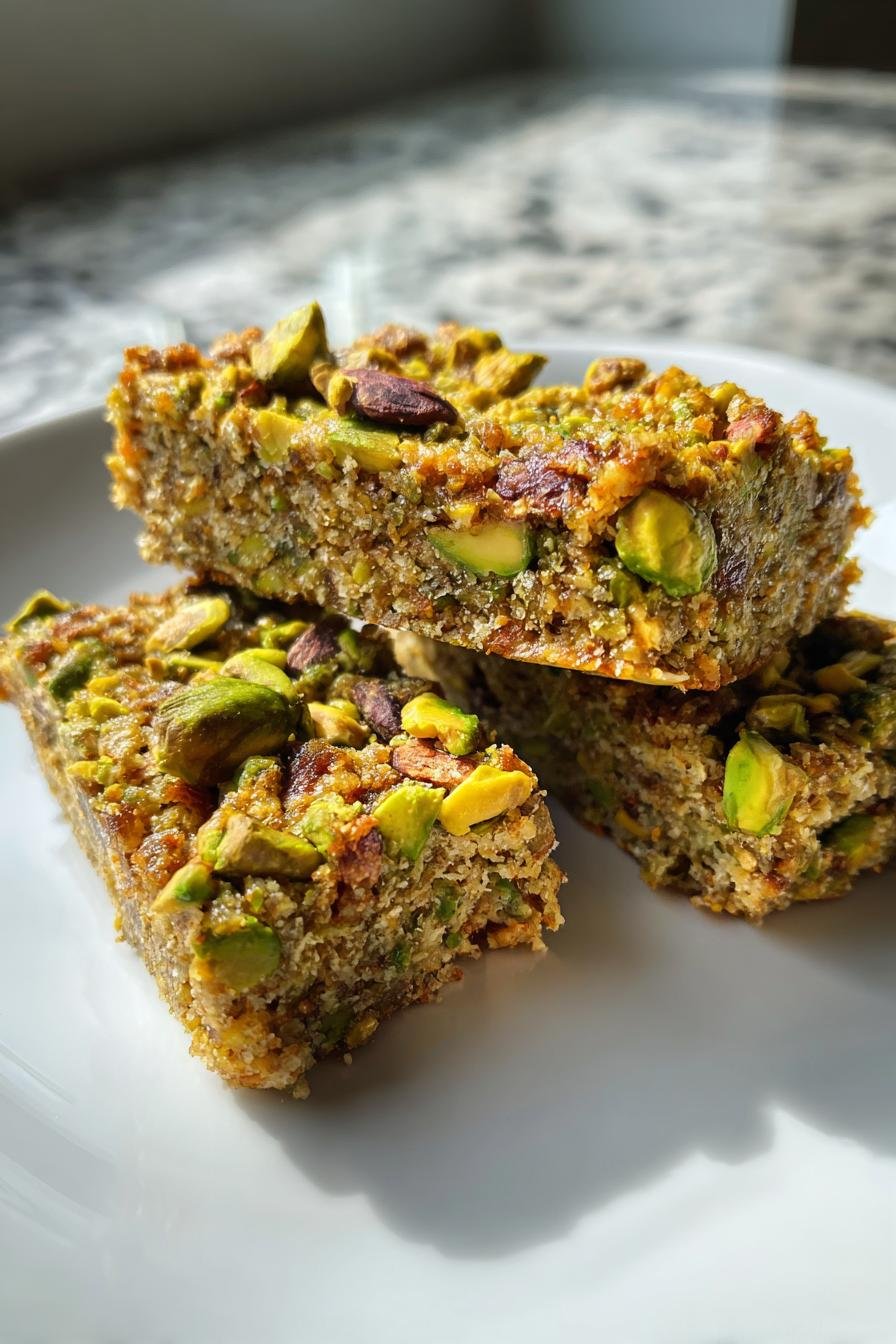 Pistachio Butter Energy Bars