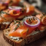 Smoked Salmon Toast with Cream Cheese