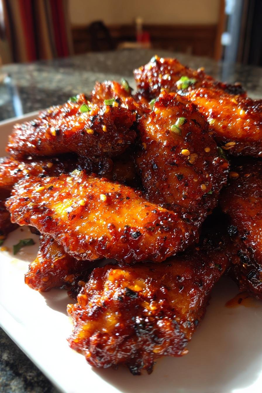 Spicy Gochujang Honey Chicken Wings