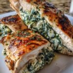 Spinach ricotta baked chicken