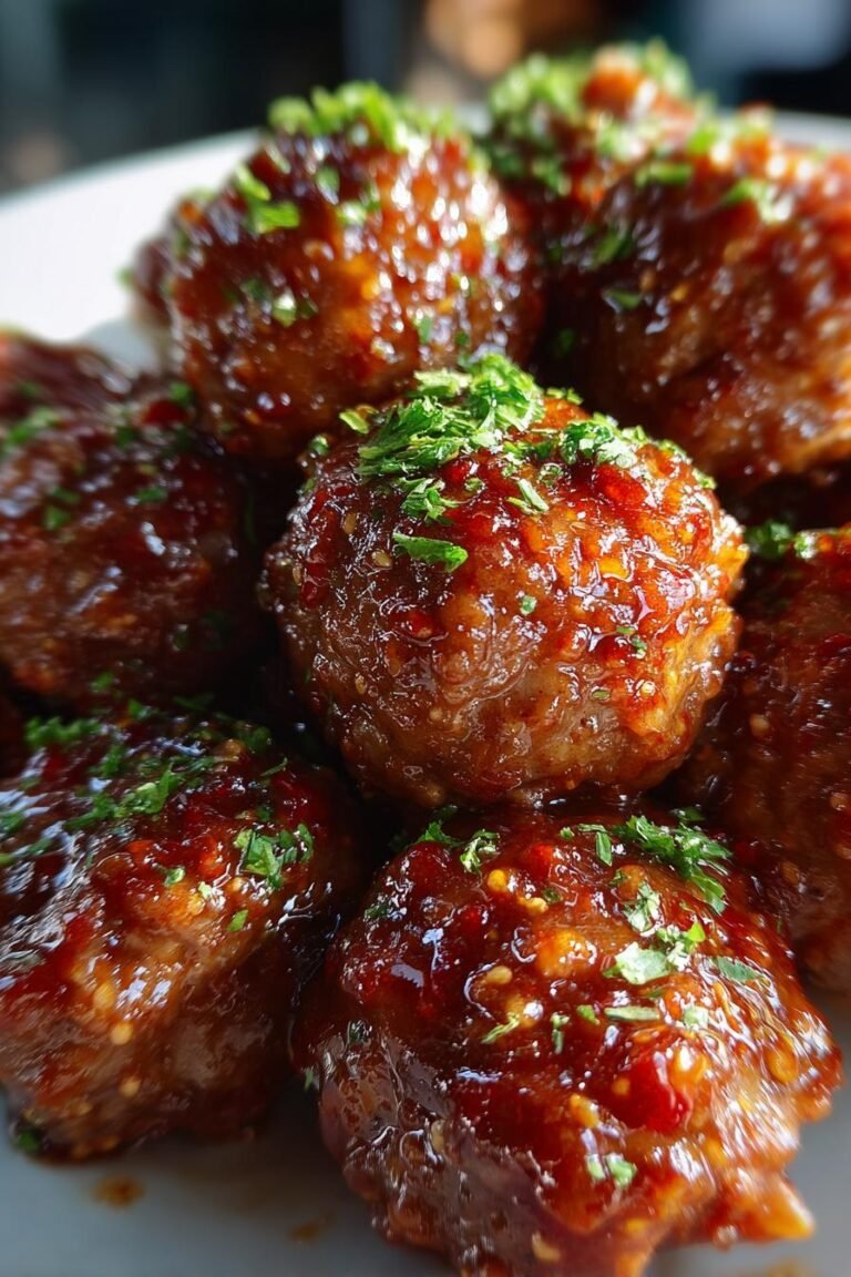 Sweet Chili Glazed Korean Meatballs