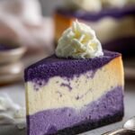 Ube Vanilla Bean Cheesecake