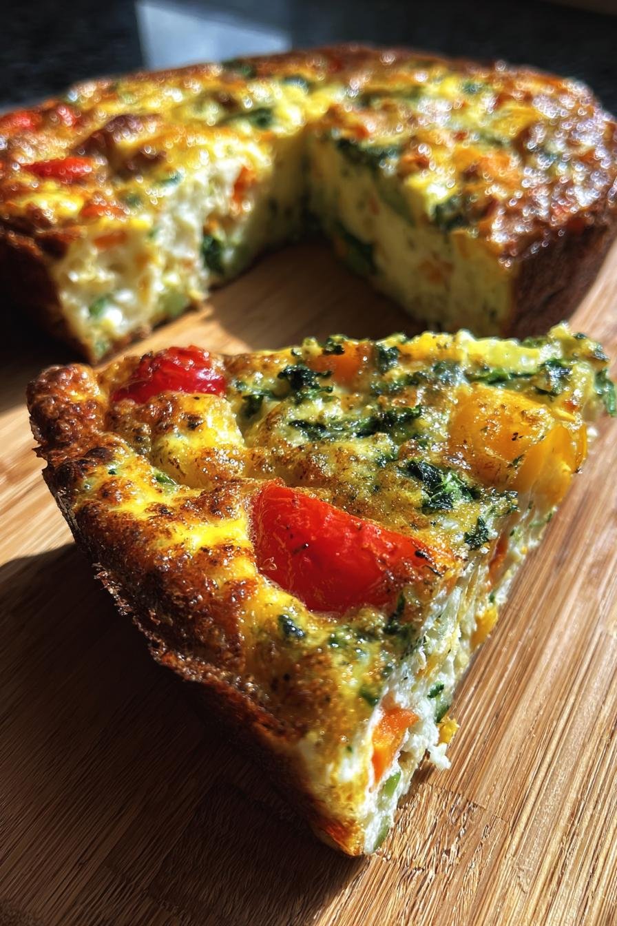 Veggie loaded baked frittata