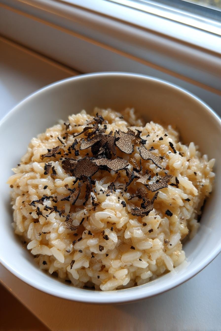 black truffle risotto recipe