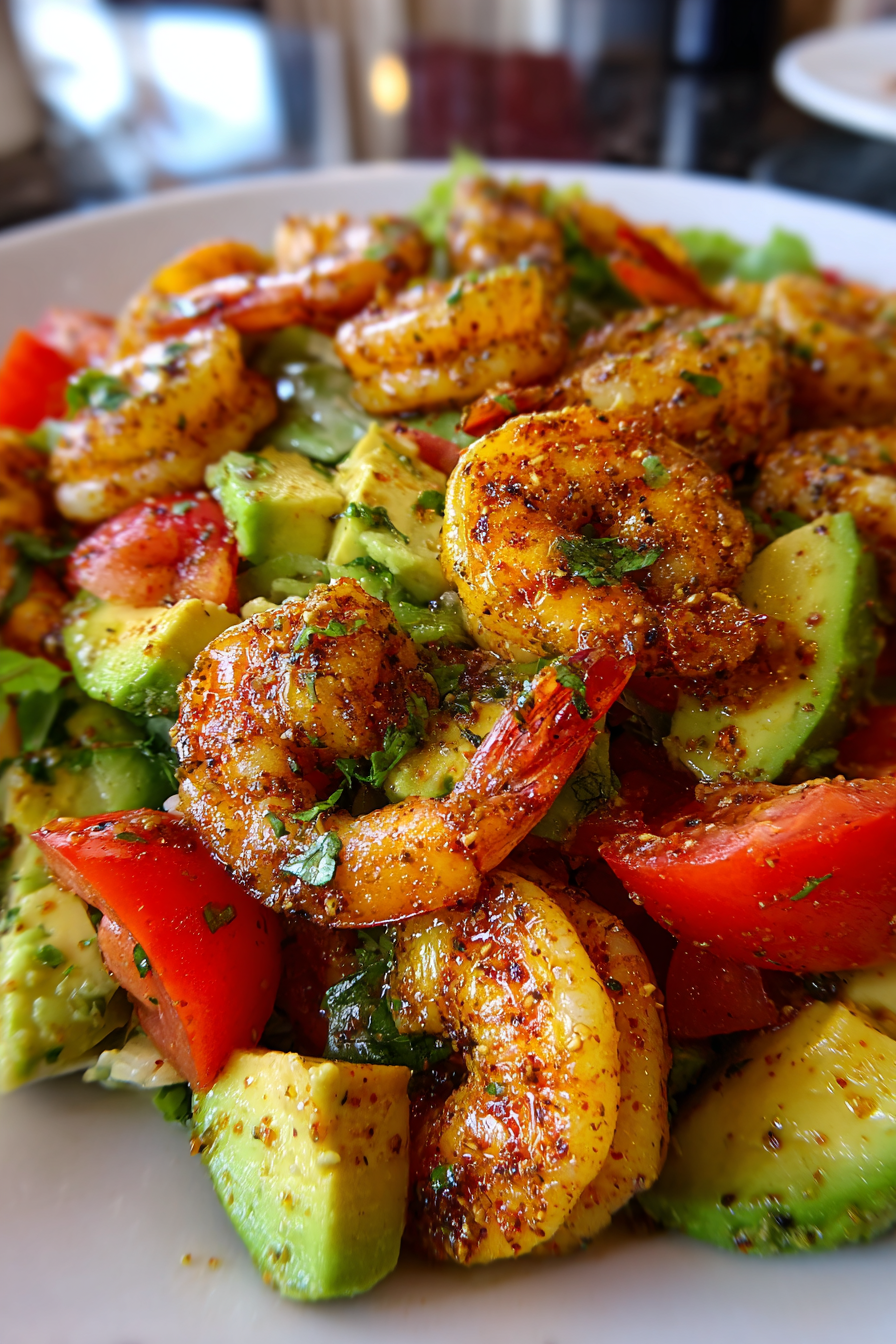 cajun shrimp avocado salad