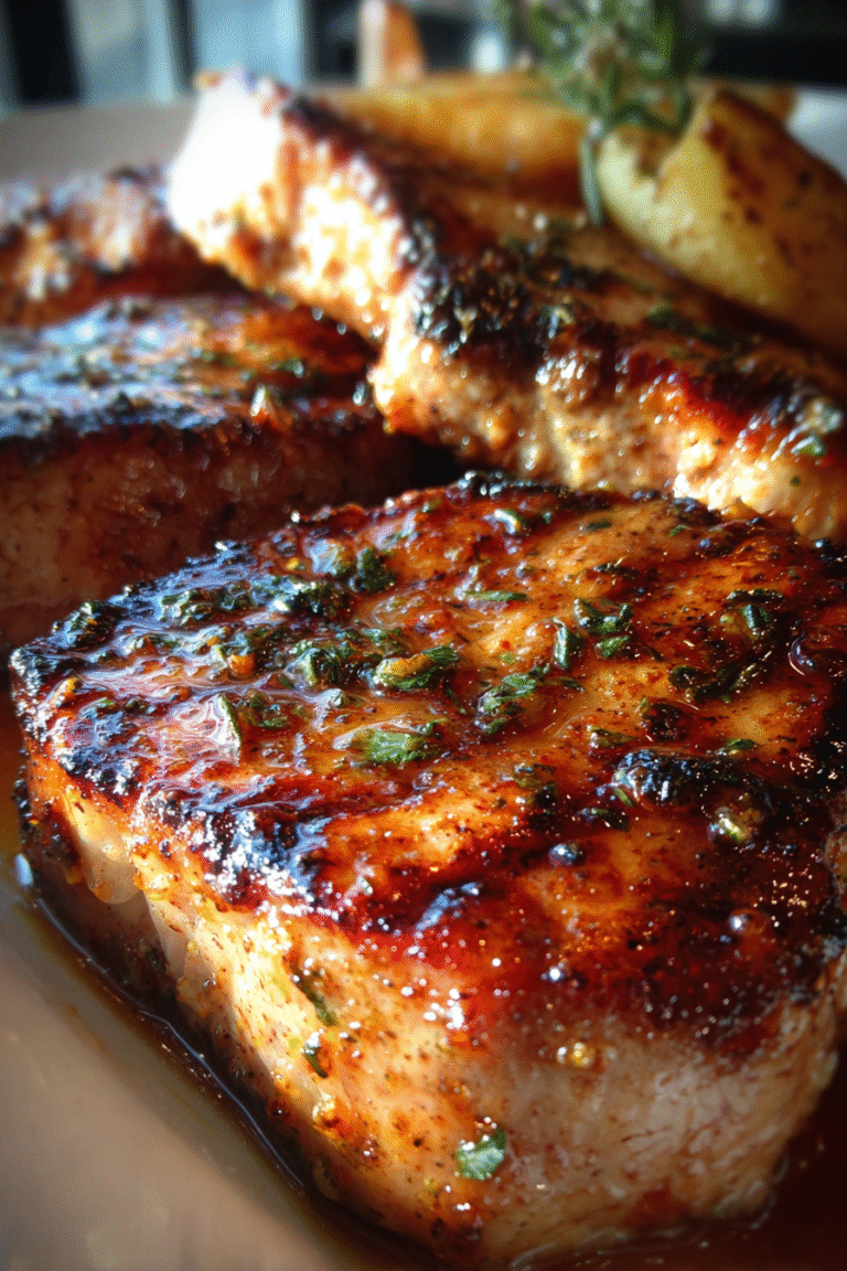 cider glazed pork chops