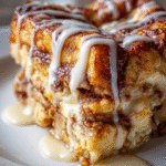 cinnamon roll french toast bake