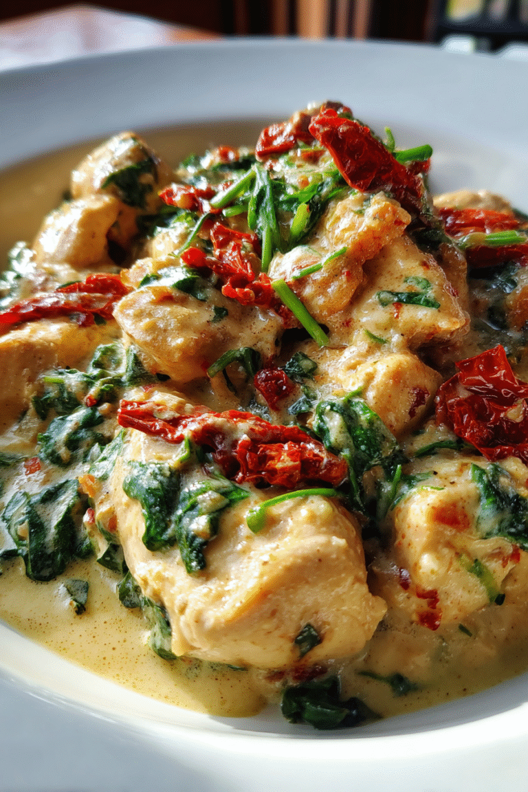 creamy tuscan chicken skillet