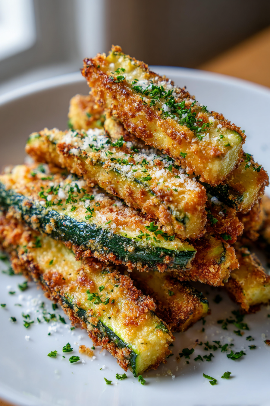 garlic parmesan zucchini fries