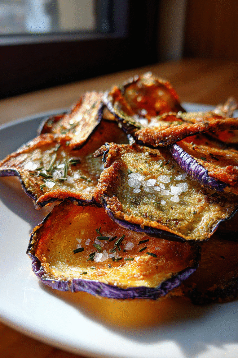 keto crispy eggplant chips