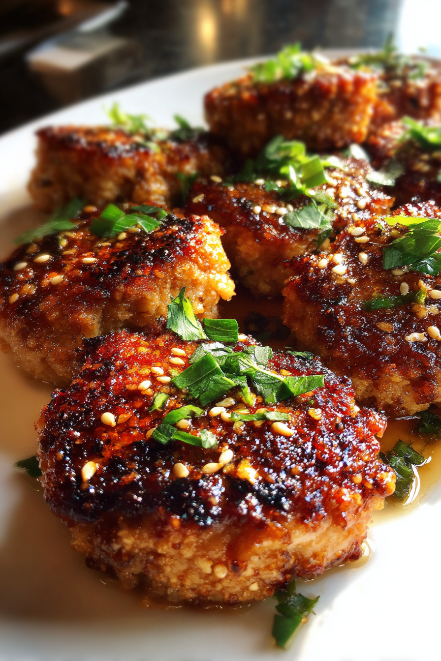 keto ginger sesame tuna bites