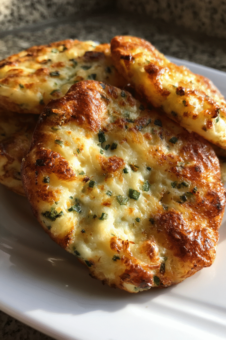 keto onion chive cheese rounds
