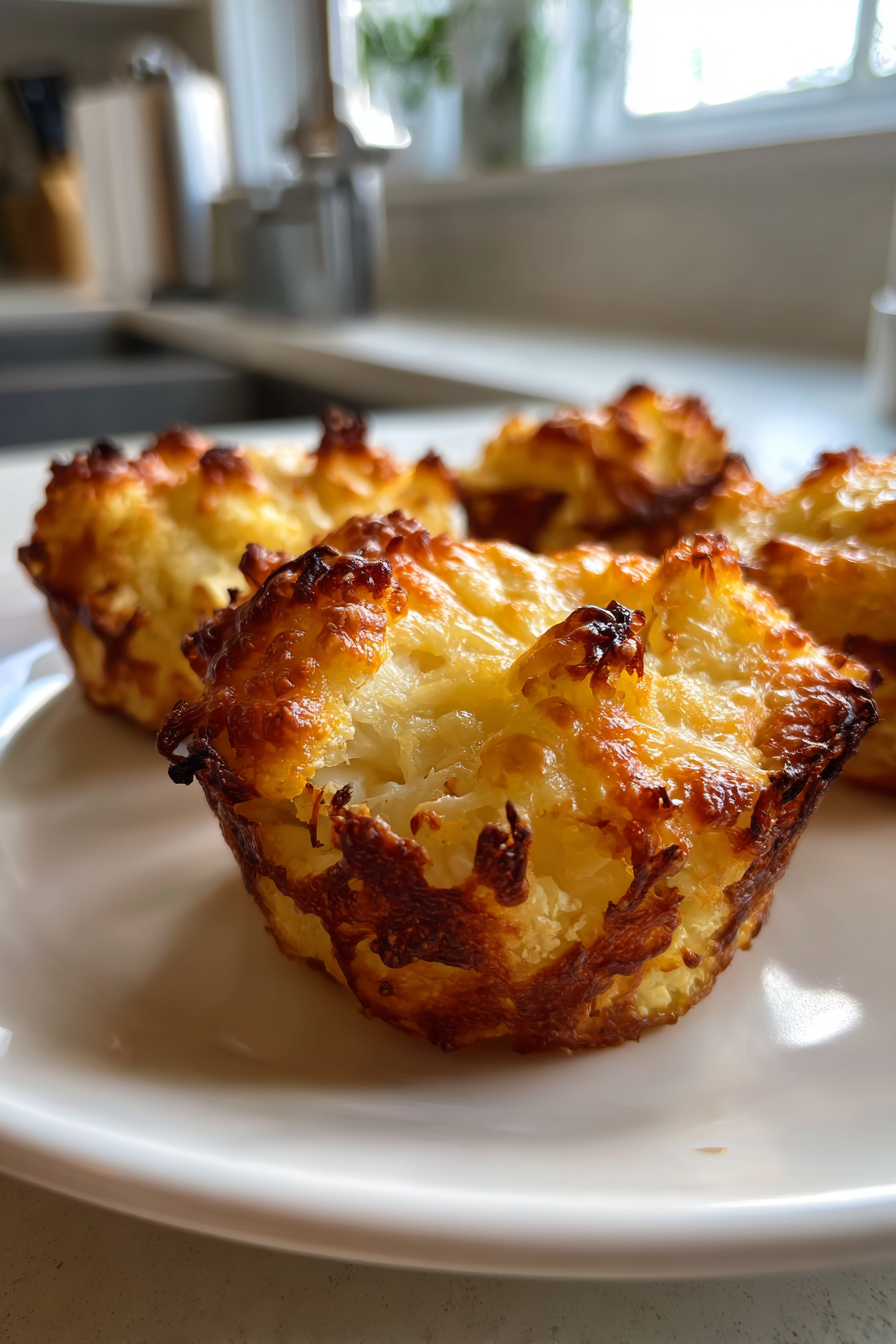 keto smoked gouda cauliflower cups