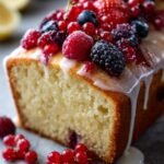 lemon cake with fruit