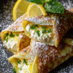 lemon ricotta stuffed crepes