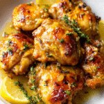 lemon thyme roasted chicken thighs
