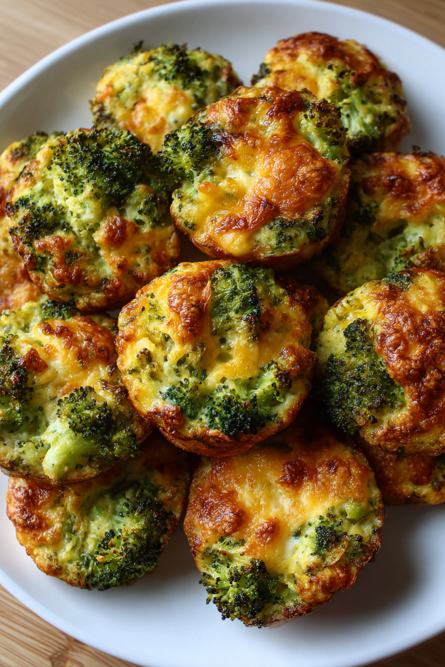 low-carb cheddar broccoli bites