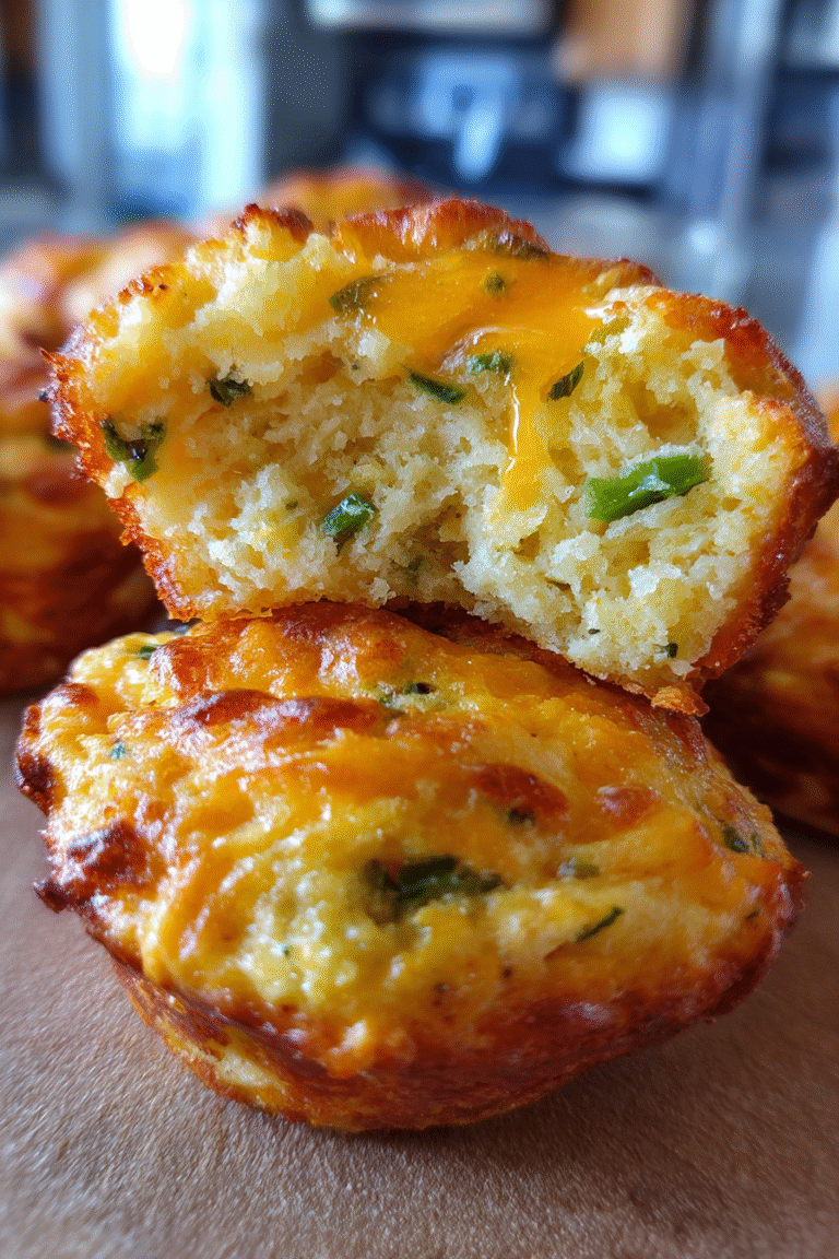 low-carb cheddar jalapeño mini muffins