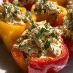 low-carb chicken salad pepper bites
