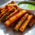 low-carb roasted zucchini fries
