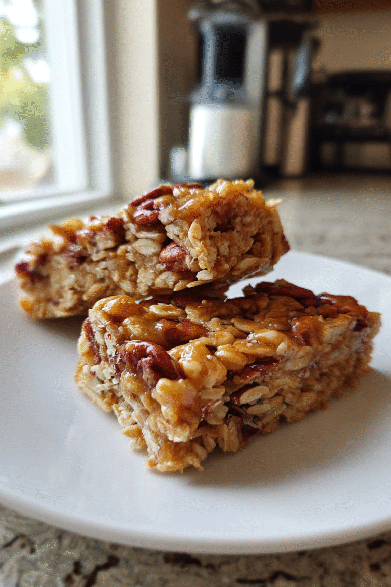maple pecan granola bars