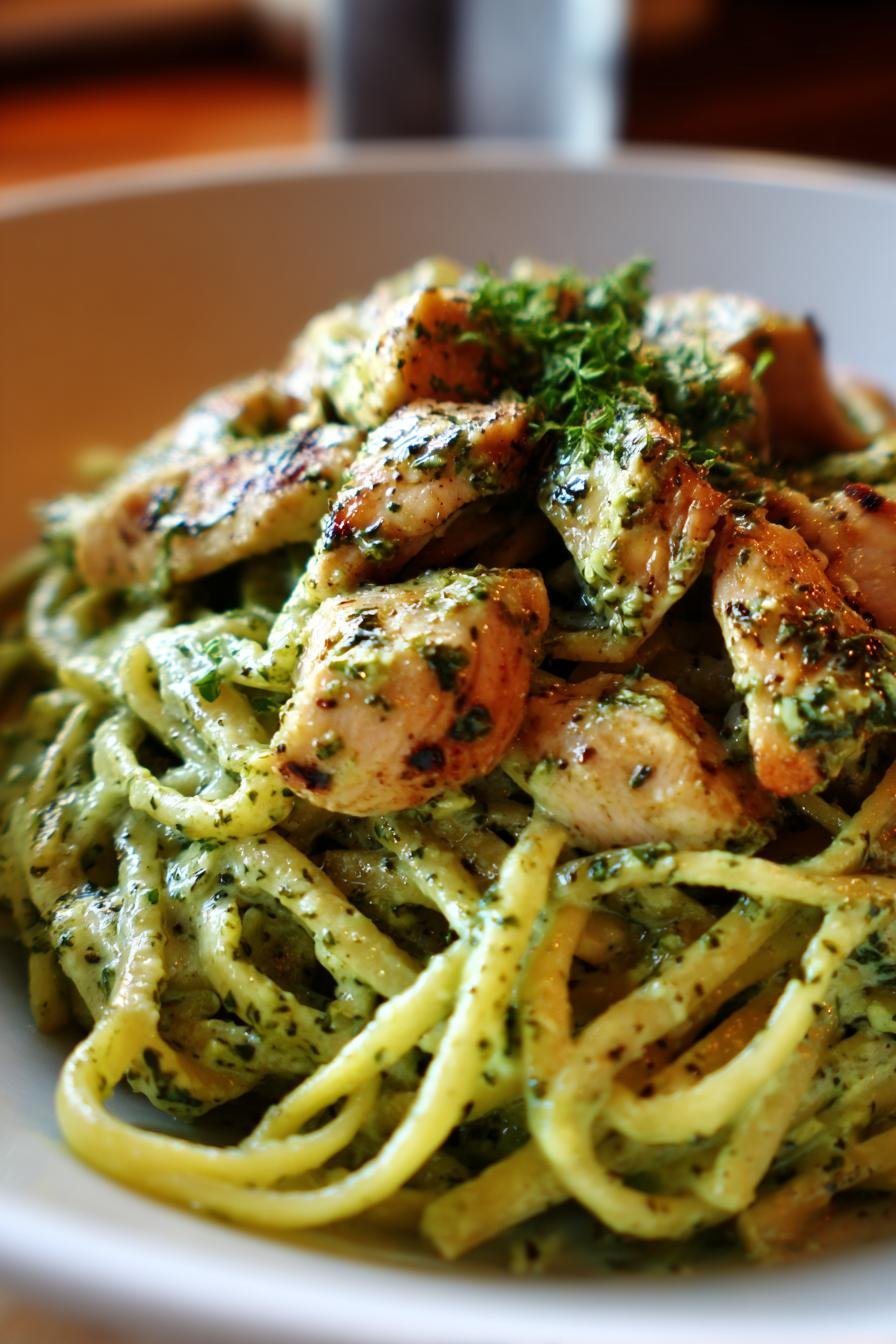 pesto chicken pasta