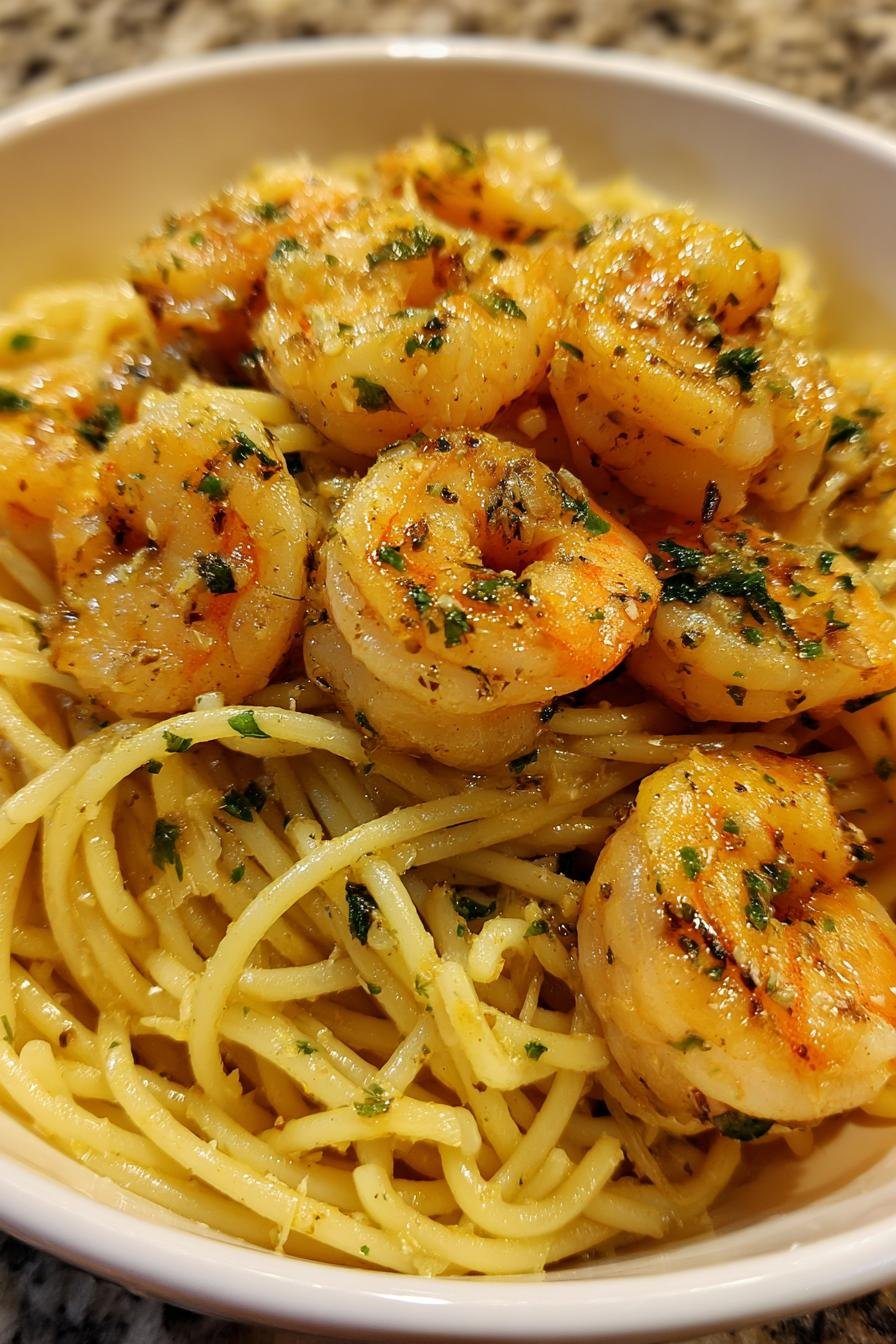 shrimp scampi with white wine