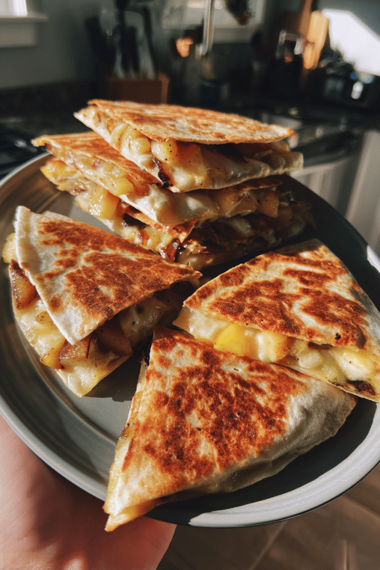Apple Fig & Brie Quesadillas