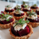 Beet & Goat Cheese Tartlets