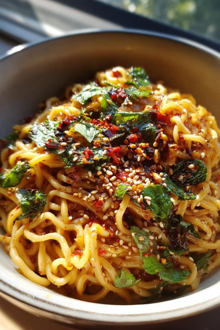 Chili oil noodles