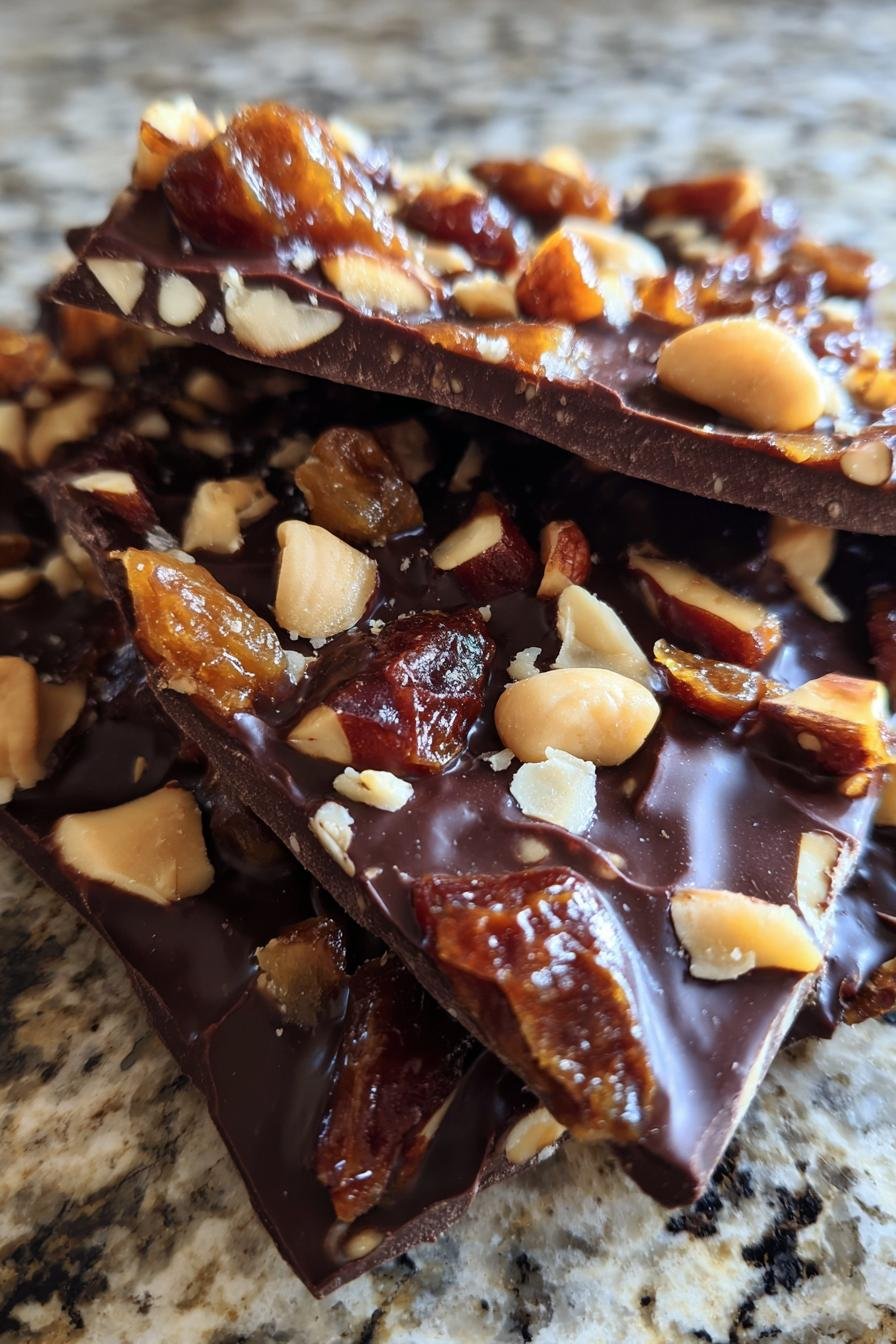 Chocolate date bark