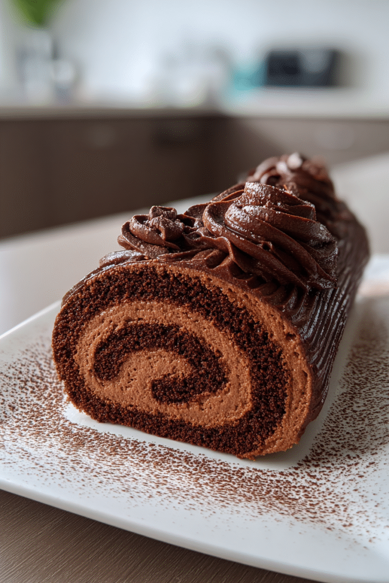 Classic Chocolate Bûche de Noël