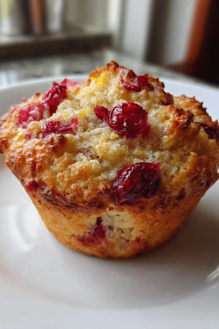 Cranberry Orange Breakfast Muffins