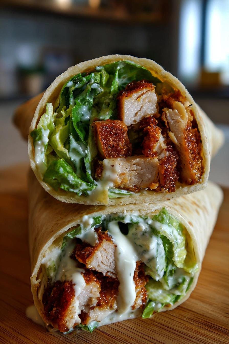 Crispy Chicken Caesar Tacos