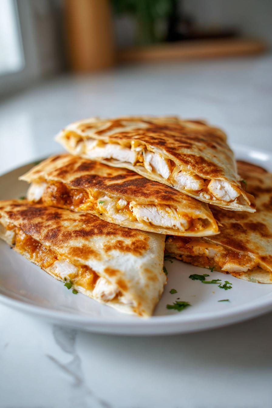 Crispy Chicken Quesadillas