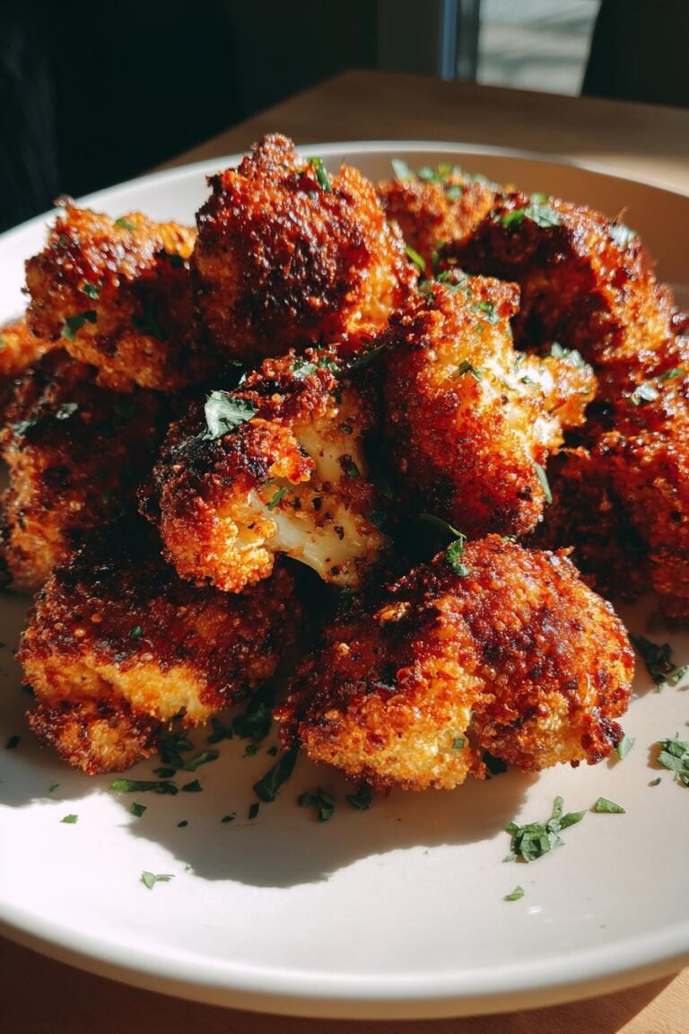 Crispy Parmesan Cauliflower Bites