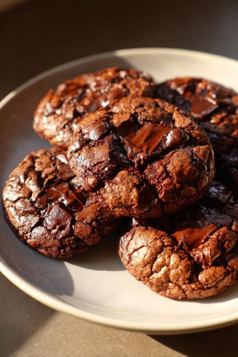Double chocolate fudge cookies