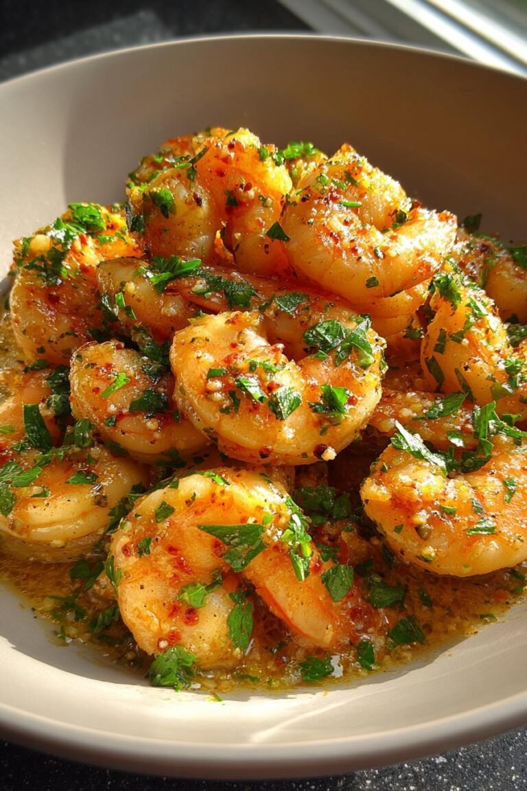 Garlic Butter Shrimp Skillet