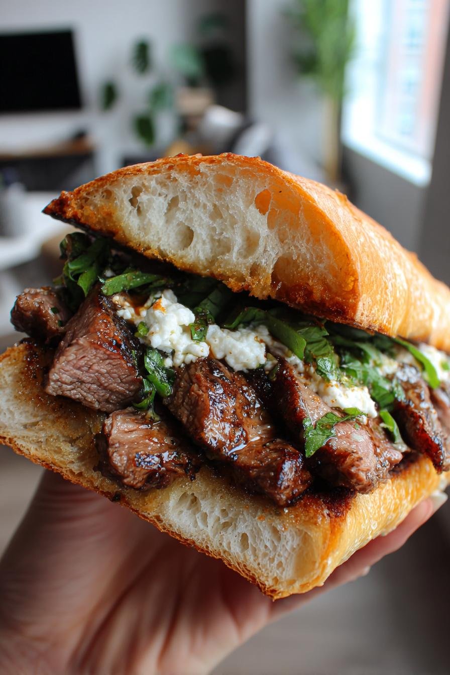 Garlic Butter Steak Sandwich