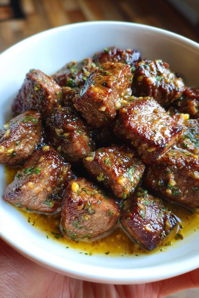 Garlic butter steak bites
