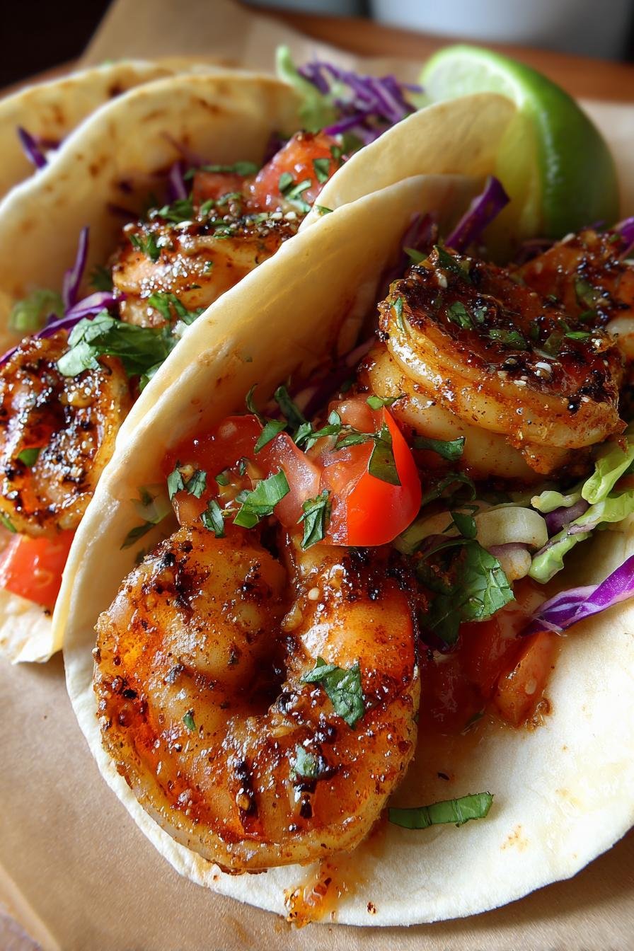 Honey Lime Shrimp Tacos