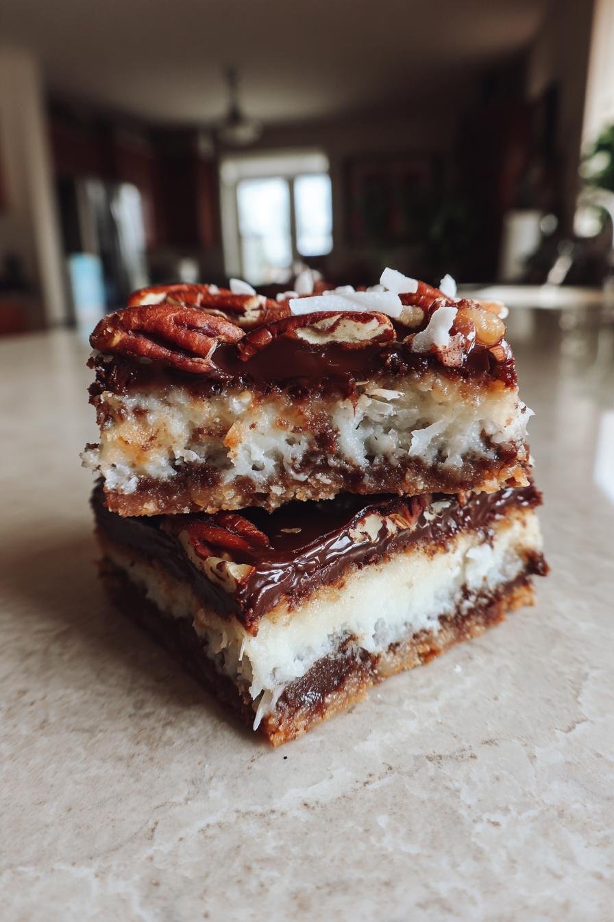 Keto Magic Bars Pecan