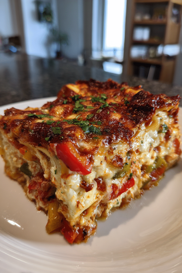 Lasagna with Bell Peppers
